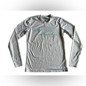 Salt Life High Tides Long-Sleeve rash guard - White/Teal